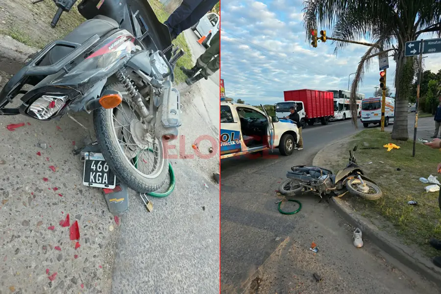 Accidente de tr&aacute;nsito en Paran&aacute; (foto Bomberos Voluntarios de Paran&aacute;)