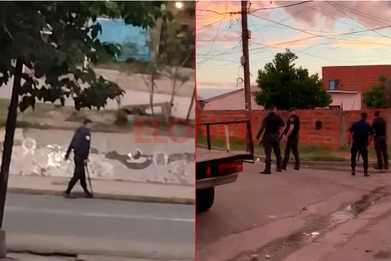 Violentos incidentes en barrio Macarone: atacaron a policías a piedrazos y hubo dos detenidos