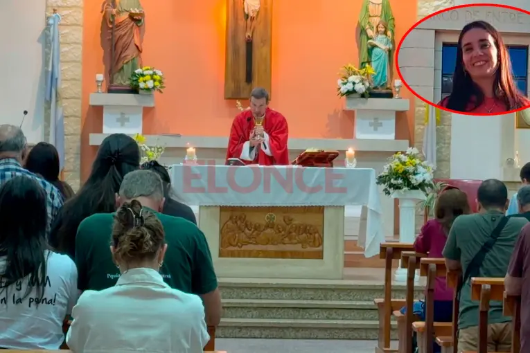 Celebraron una misa por los enfermos y pidieron por la recuperación de Bárbara Brunetti