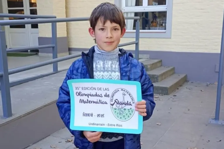 Niño entrerriano se consagró campeón nacional de Matemática