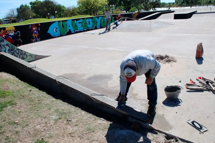Skatepark de Gualeguaych&uacute; (foto Municipalidad de Gualeguaych&uacute;)