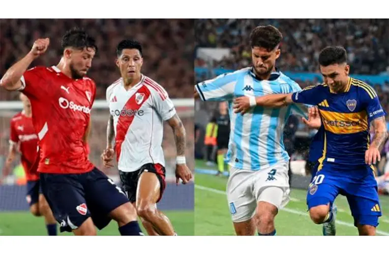 Independiente-Boca y River-Racing: cómo llegan los equipos a los clásicos del domingo
