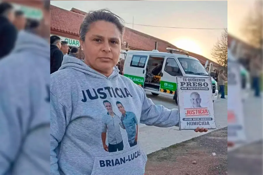 Lorena Dubini, madre de dos de las v&iacute;ctimas de la tragedia vial en Ruta 39.-