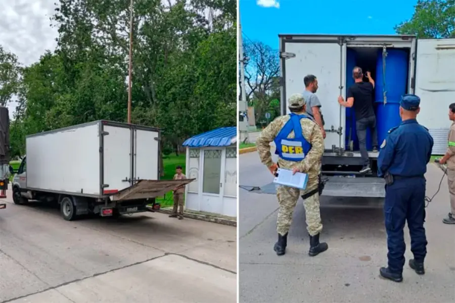 Decomiso de carne en mal estado en Paraná (foto Estación Plus Crespo)