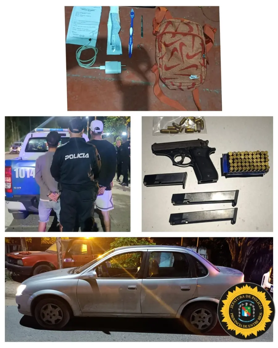 Procedimiento policial en barrio Bajada Grande (foto Polic&iacute;a de Entre R&iacute;os)