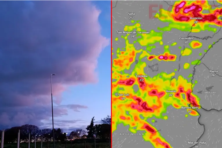 Emitieron alerta amarilla por tormentas en Entre Ríos: cuándo llegarán las lluvias y qué zonas afectarán