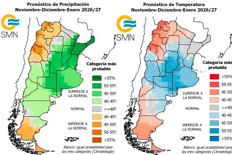 Prevén un verano con más lluvias y temperaturas más bajas en gran parte de Entre Ríos