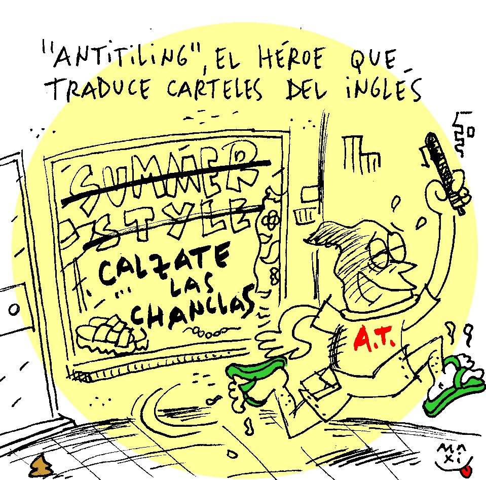 El h&eacute;roe que traduce carteles del ingles